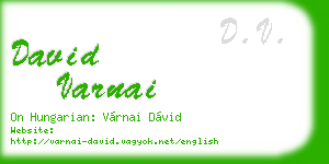 david varnai business card