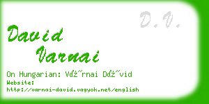 david varnai business card